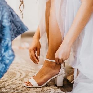 NEW Bella Belle "FABIOLA" Wedding Bridal Shoes Heels US Size 8 IVORY NWT